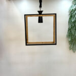 لوستر چوب فلز  مدل قابی - تصویر 2