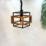 لوستر مکعب درمکعب تک لامپ