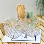 نظم دهنده مدل الماسی دسته طلا بزرگ - تصویر 2