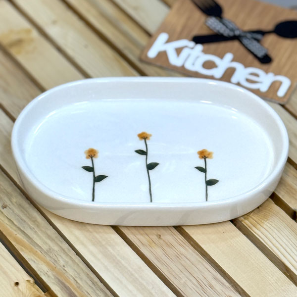 پیش دستی بیضی بابونه